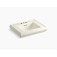 thumbnail image 1 of Kohler K-2239-4 Memoirs Classic 24" Fireclay Pedestal Bathroom Sink - Off White, 1 of 8