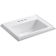 thumbnail image 1 of Kohler K-2241-4 Memoirs 17" Drop In Bathroom Sink - White, 1 of 5