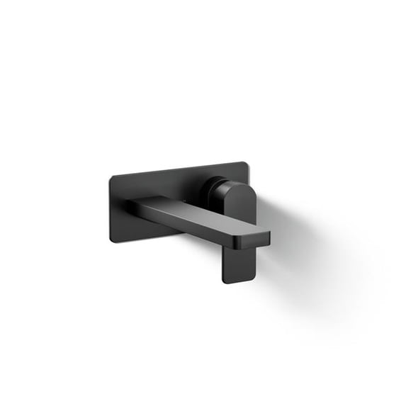 Kohler 22567-4-BL Wall-Mount Single-Handle Bathroom Sink Faucet, 1.2 GPM - Matte Black
