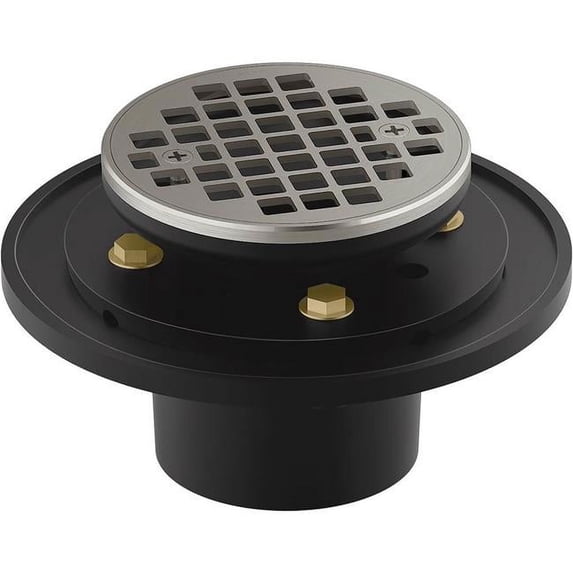 Kohler K-22671-BN Round Design Tile-In Shower Drain, Vibrant Brushed Nickel