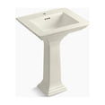 thumbnail image 1 of Kohler K-2268-8-96 30 in. Memoirs Stately Pedestal Bathroom Sink with Widespread Faucet Hole - Biscuit, 1 of 3