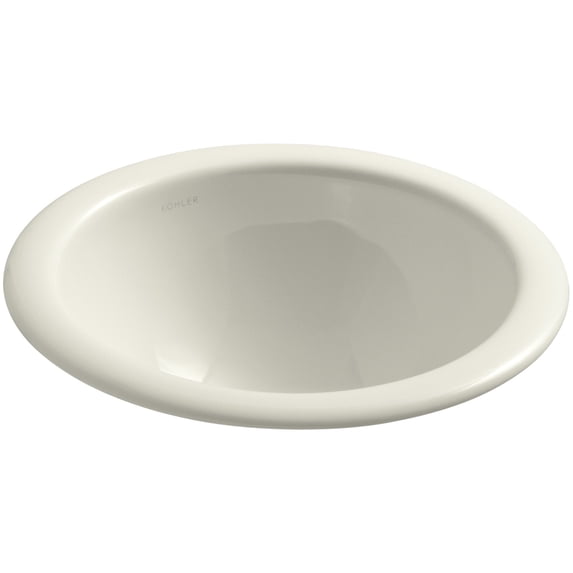 Kohler K-2298 Compass 10-5/8" Drop In Or Undermount Bathroom Sink - Off White