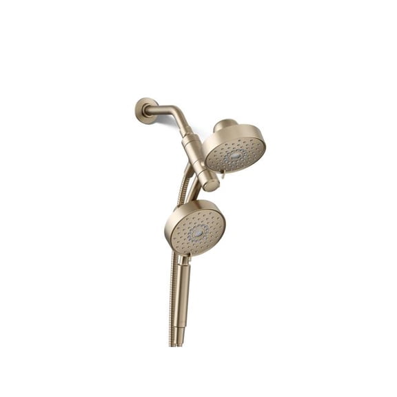 Kohler 23219-G-BV 1.75 GPM 2-in-1 Multifunction Shower Combo Kit - Vibrant Brushed Bronze