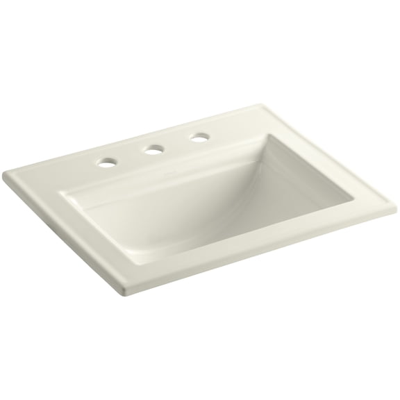 Open Box Kohler K-2337-8 Memoirs Stately 17" Drop In Bathroom Sink - Off White