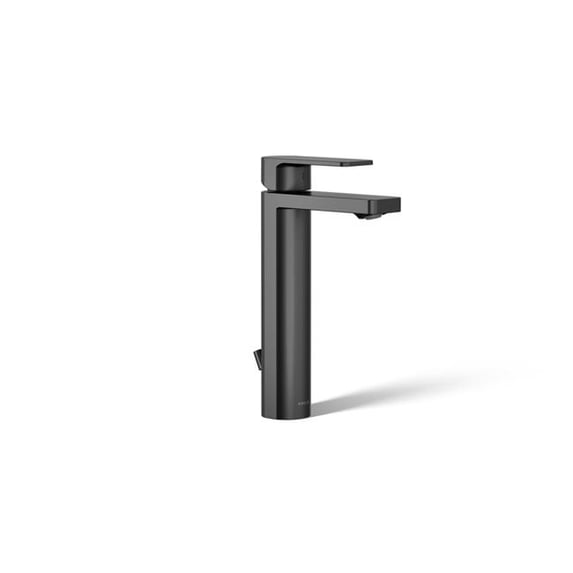 Kohler 23475-4-BL Tall Single-Handle Bathroom Sink Faucet, 1.2 GPM - Matte Black
