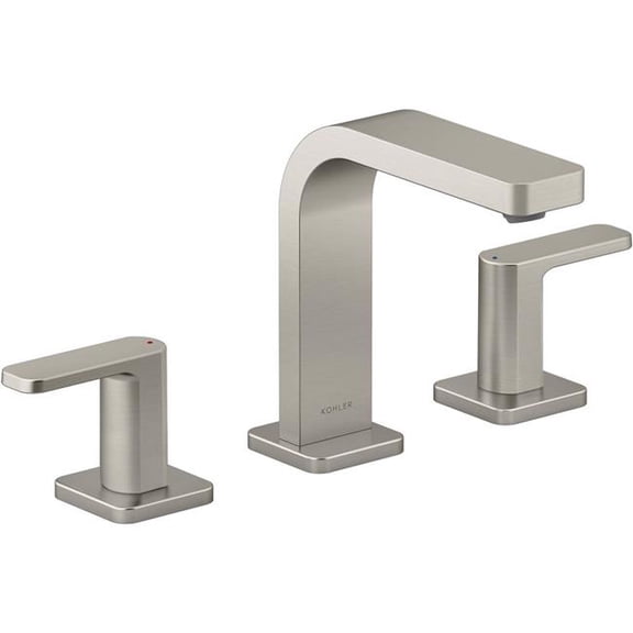 Kohler K-23484-4 Parallel 1.2 GPM Widespread Bathroom Faucet - Nickel