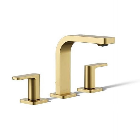Kohler K-23484-4 Parallel 1.2 GPM Widespread Bathroom Faucet - Vibrant Brushed Moderne