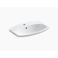 thumbnail image 1 of Kohler K-2351-1 Cimarron 20-3/8" Drop In Bathroom Sink - White, 1 of 4