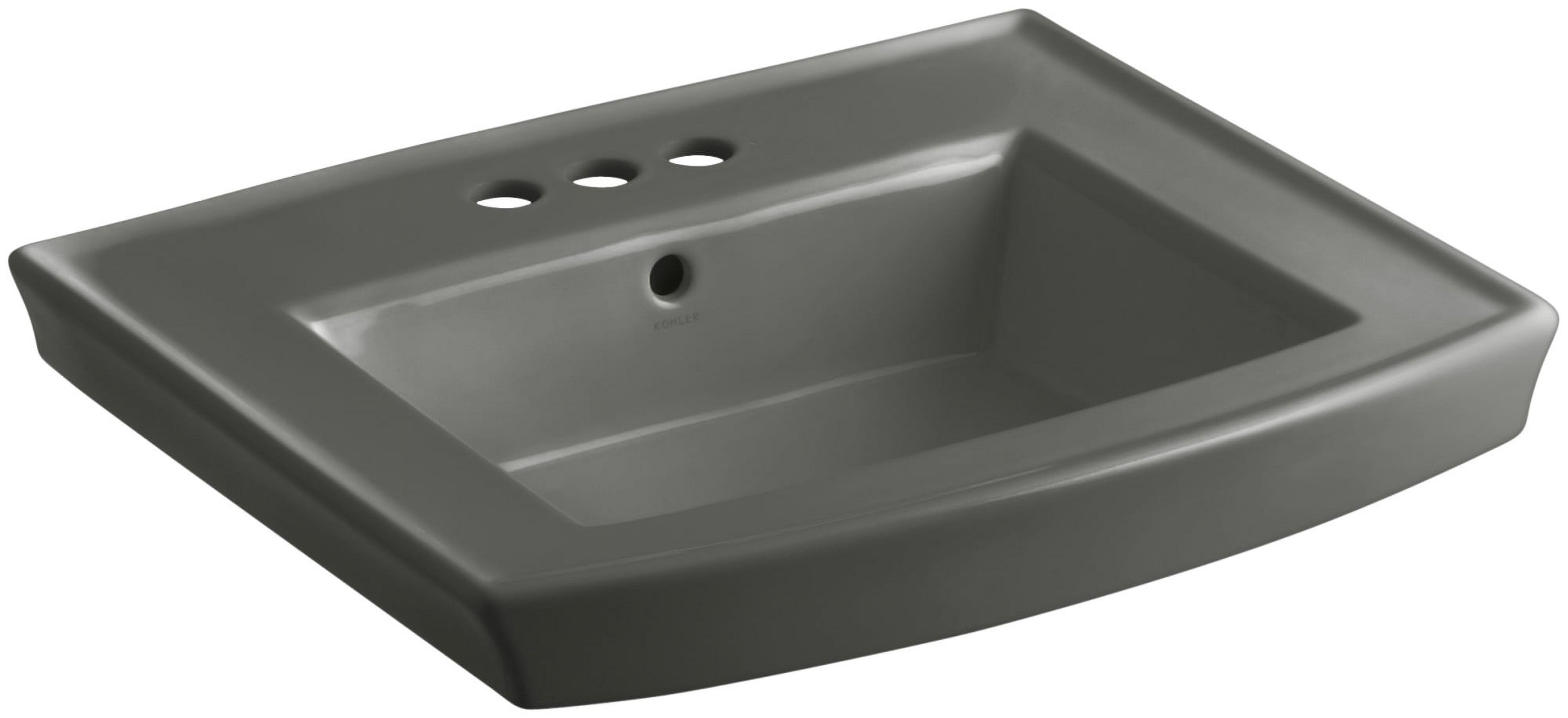 Kohler K23584 Archer 24" Pedestal Bathroom Sink Grey
