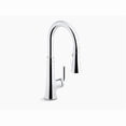thumbnail image 1 of Kohler K-23764 Tone 1.5 GPM Single Hole Pull Down Kitchen Faucet - Chrome, 1 of 7