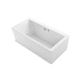 thumbnail image 1 of Kohler 24018-GHW-0 60 x 34 in. Stargaze Freestanding Bubblemassage Air Bath with Bask Heated Surface & Straight Shroud - White, 1 of 4