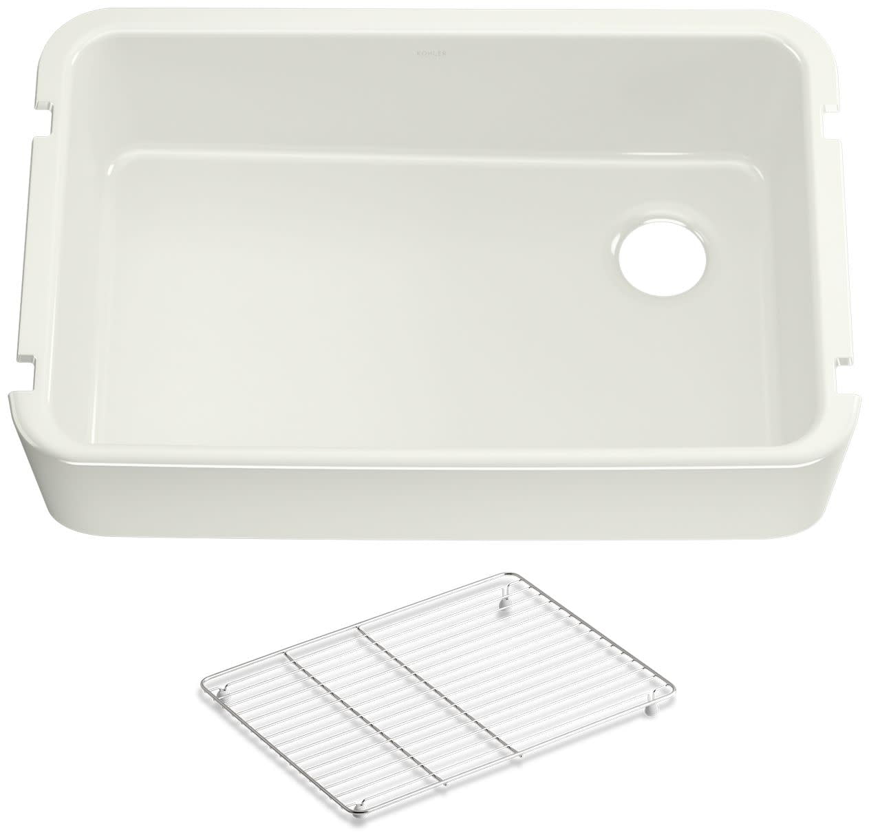 Kohler K24268 Ironridge 34" Undermount Single Basin Cast Iron Kitchen