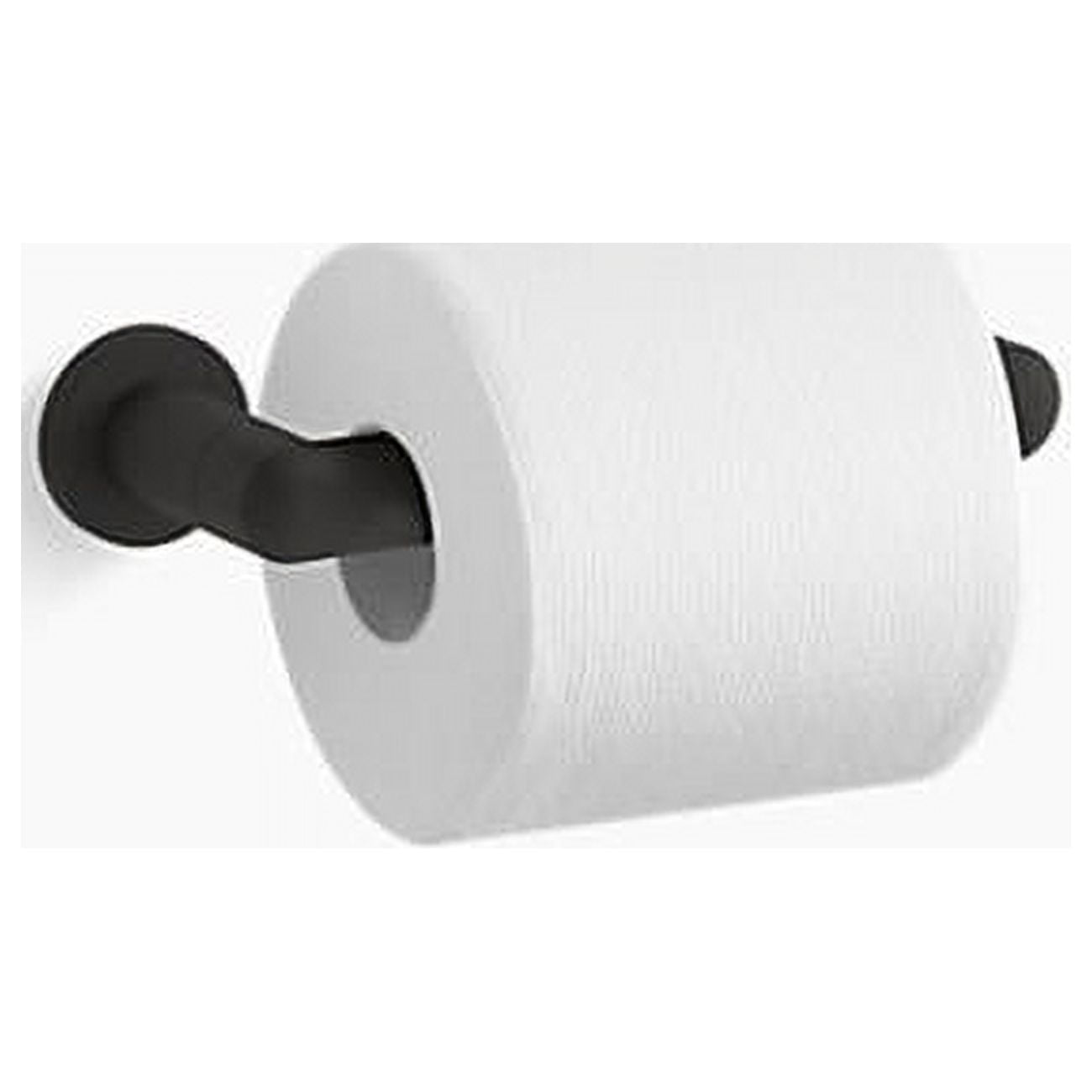 Kohler K24546 Kumin Wall Mounted Pivoting Toilet Paper Holder Black