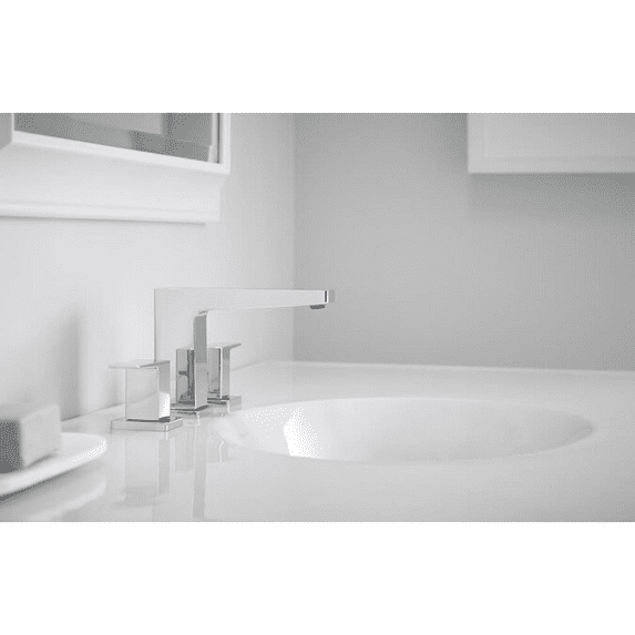 KOHLER K-24857-4-CP Honesty Polished Chrome 2-Handle Widespread Bathroom Sink Faucet with Drain