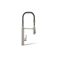thumbnail image 1 of KOHLER 24982-VS Purist Commercial Kitchen Faucet with 3-Function Pull Down Sprayer, Vibrant Stainless, 1 of 7