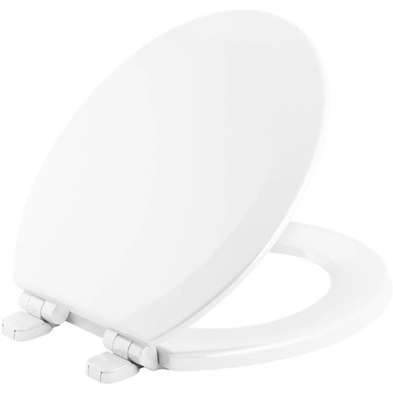 Kohler Triko Quiet-Close Round-Front Toilet Seat - White