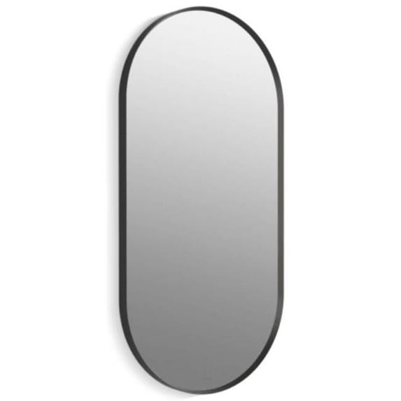Kohler K-26051-BLL 20 x 40 in. Essential Capsule Decorative Mirror, Matte Black