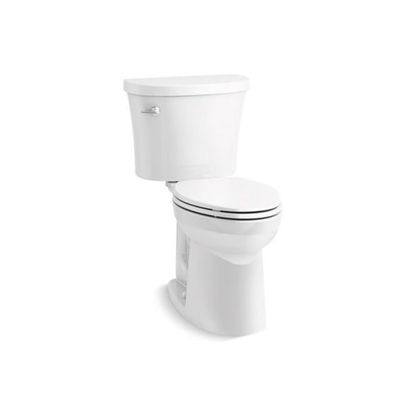 Kohler K-26077 Kingston Comfort Height Complete Solution Two-Piece Elongated 1.28 Gpf