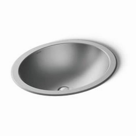 Kohler 2608-MU-NA 20 in. Oval Drop-In Undermount Bathroom Sink with No Overflow - Mirror