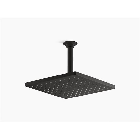 Kohler K-26149-G Honesty 1.75 GPM Single Function Rain Shower Head - Black