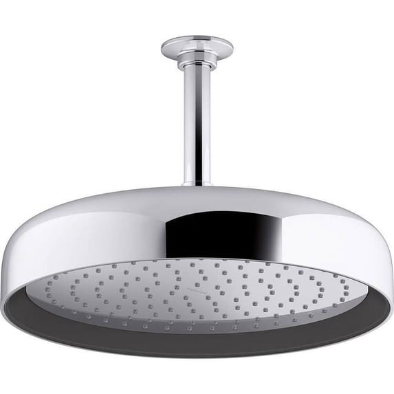Kohler 26291-G-CP 12 in. 1-Function Statement Round Rainhead with Katalyst Air Induction Technology - Polished Chrome