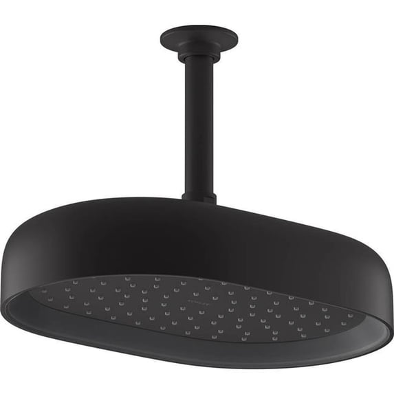 Kohler K-26293 Statement 2.5 GPM Single Function Rain Shower Head - Black