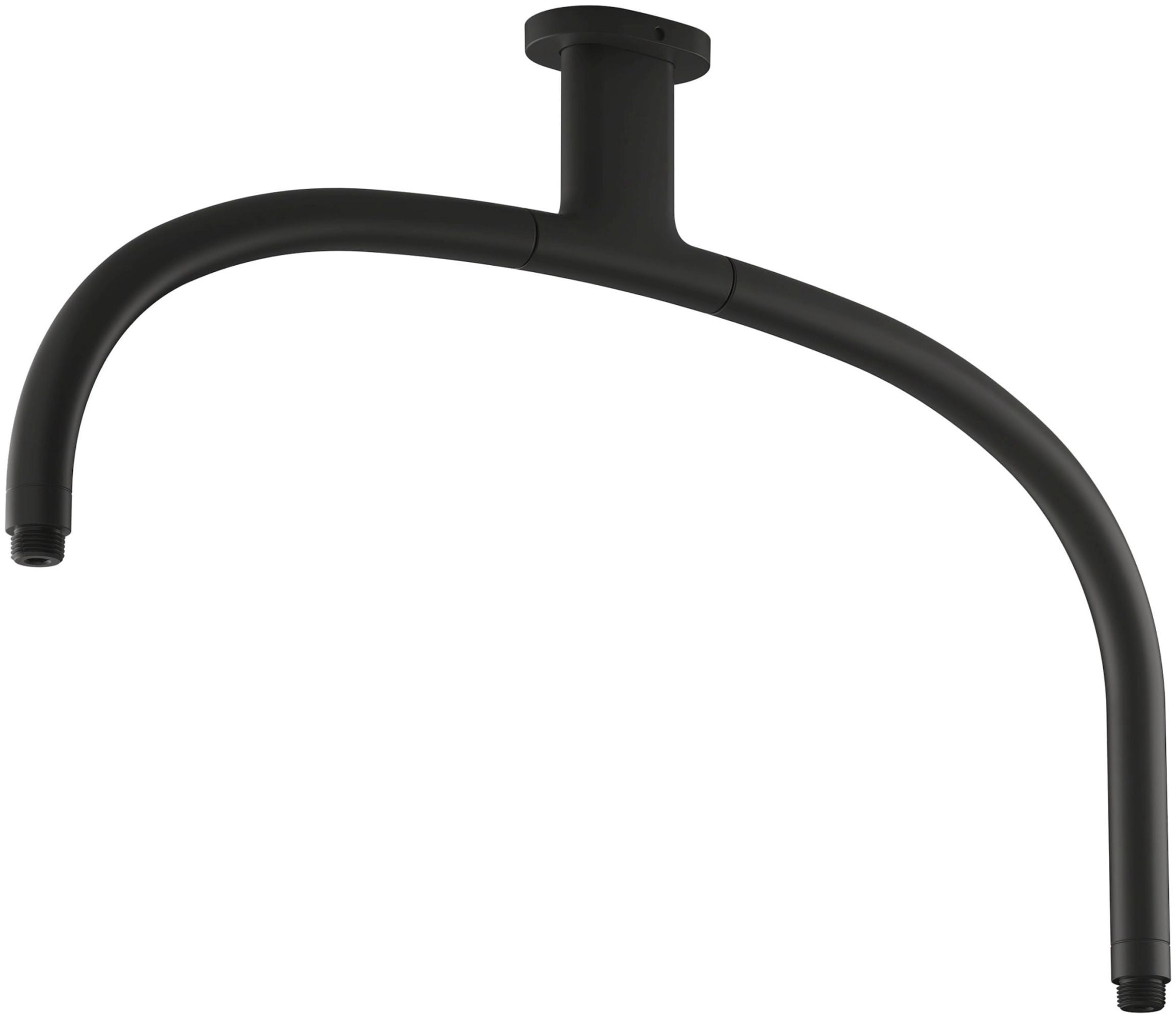 Kohler K-26305 Statement Iconic Dual Shower Arm - Black - Walmart.com