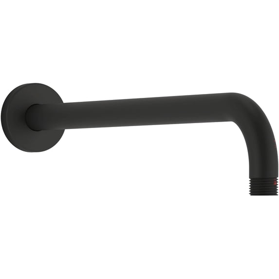 Kohler 16 in. 1-Function Statement Wall-Mount Single-Function Rainhead Arm & Flange - Matte Black