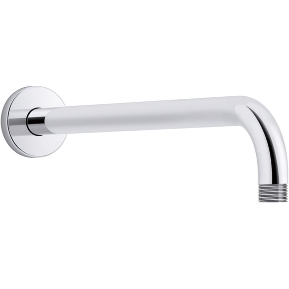 Kohler K-26322 Statement 16" Wall Mounted Single Function Rainhead Arm And Flange - Chrome