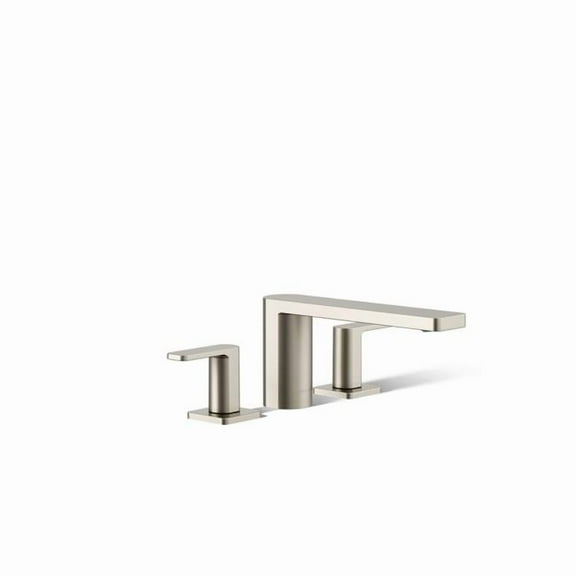 Kohler 27121-4-BN Parallel® Two-Handle Deck-Mount Bath Faucet, Vibrant Brushed Nickel