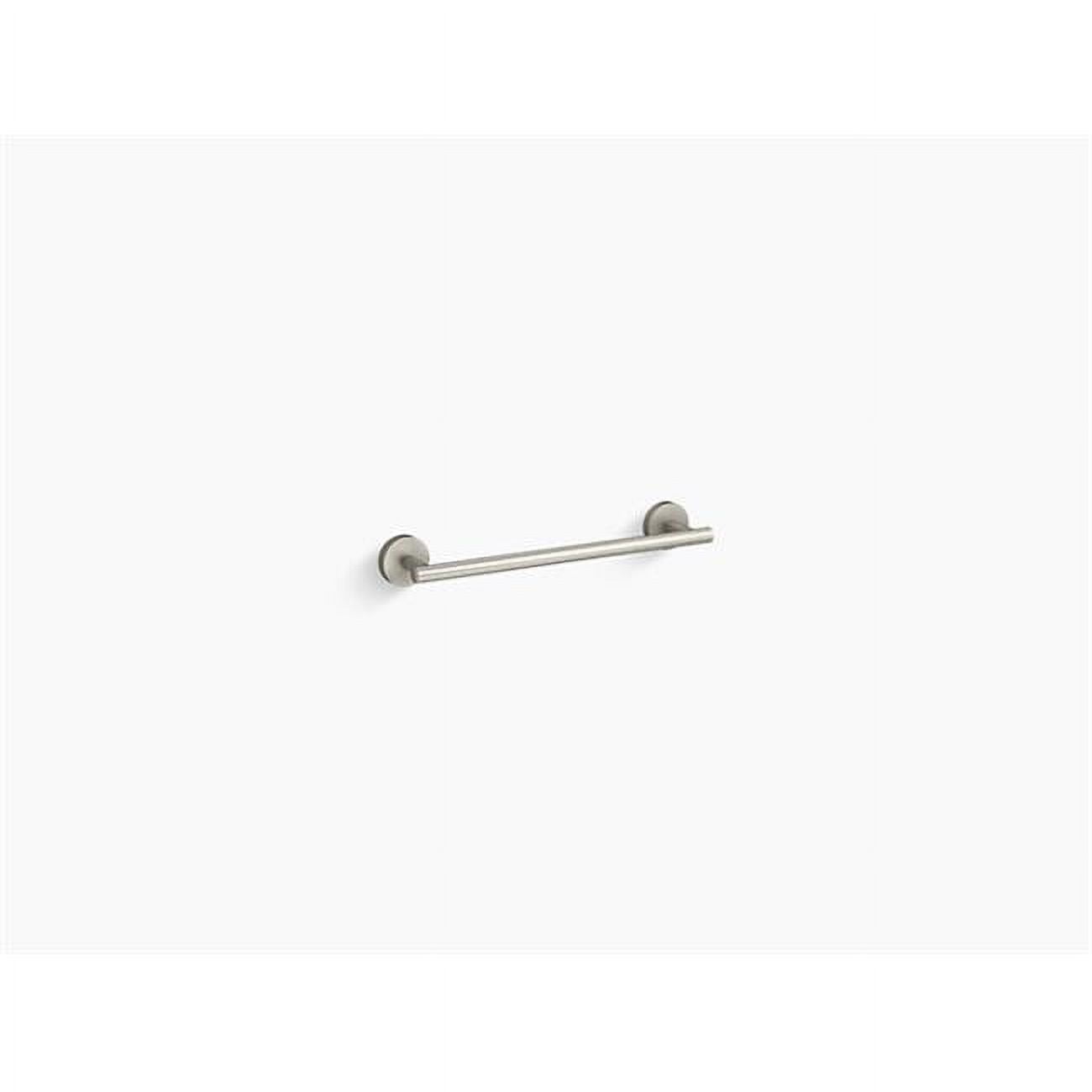 Kohler K27288BN 12 in. Elate Towel Bar, Vibrant Brushed Nickel