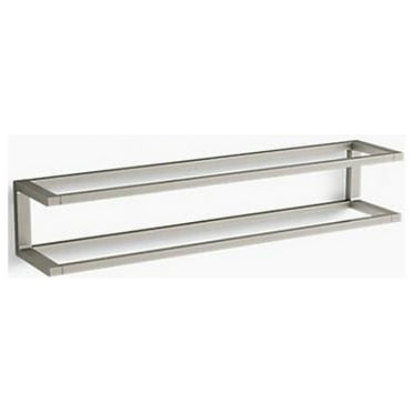 Household Essentials Hinge-It Clutterbuster Family Towel Bar, Black ...