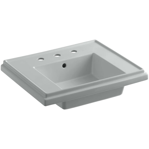 Kohler K-2757-8 Tresham 14-1/4" Fireclay Pedestal Bathroom Sink - Grey