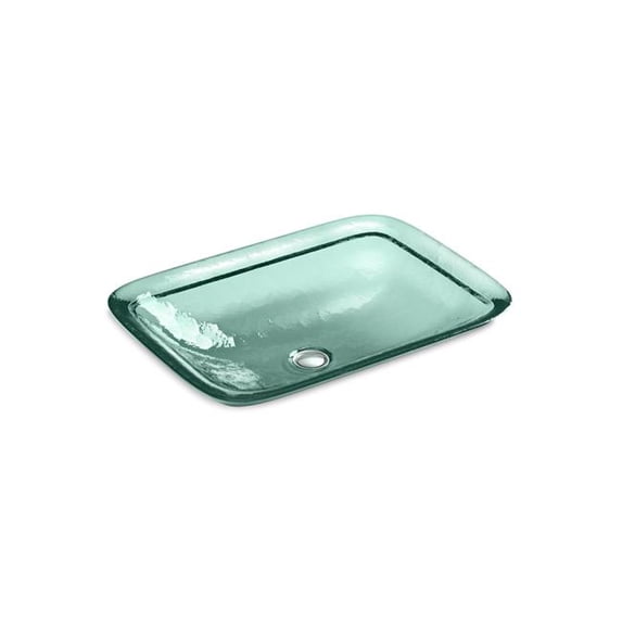 Kohler 2773-TG2 20.75 in. Rectangular Drop-In Bathroom Sink with No Overflow - Translucent Dew