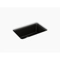 thumbnail image 1 of Kohler K-28000 Cairn 27-1/2" Undermount Single Basin Composite Kitchen Sink - Black, 1 of 7