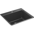 thumbnail image 1 of Kohler K-28003-1 Kennon 25" Drop In Single Basin Composite Kitchen Sink - Matte Graphite, 1 of 6