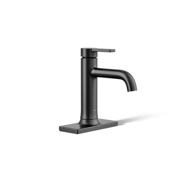 Kohler K-28126-4 Venza 1.2 GPM Single Hole Bathroom Faucet - Black