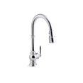 thumbnail image 1 of KOHLER Artifacts Kitchen Faucet with Pull Down Sprayer, Touchless Faucet, Kitchen Sink Faucet, Polished Chrome, K-29709-CP, 1 of 7