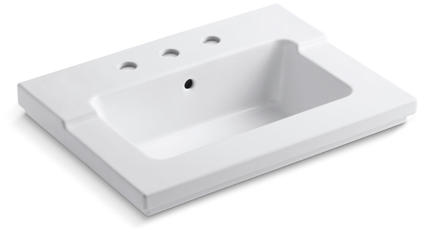 Kohler K297980 Tresham VanityTop Bathroom Sink with 8 in