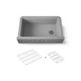 thumbnail image 1 of Kohler 29825-CM4 36 in. Undermount Single Bowl Farmhouse Kitchen Sink with Faceted Design - Matte Gray, 1 of 7
