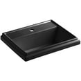 thumbnail image 1 of Kohler K-2991-1 Tresham 20" Drop In Bathroom Sink - Black, 1 of 4