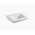 thumbnail image 1 of Kohler  24 in. Memoirs Stately Console Table Bathroom Sink Basin with 8 in. Widespread Faucet Hole - White, 1 of 3