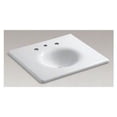 thumbnail image 1 of Kohler 3048-8-0 25 in. Enameled Cast Iron Vanity Top with Integrated Round Sink & 8 CC - White, 1 of 2