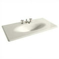 thumbnail image 1 of Kohler 3052-8-FF 43 in. Enameled Cast Iron Vanity Top with Integrated Oval Sink & 1-Hole - Sea Salt, 1 of 2