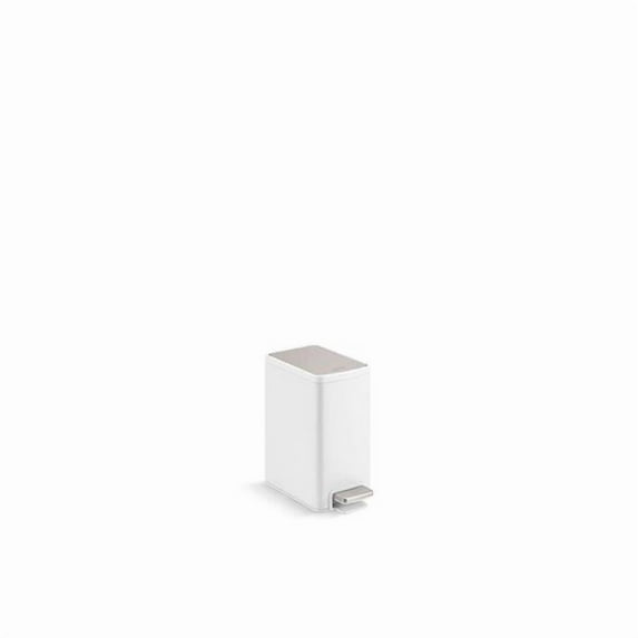 Kohler K-31319 6 Liter Rectangular Trash Can - Stainless Steel White