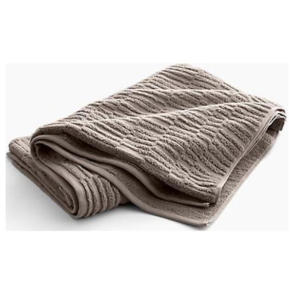 Kohler K-31506-TA-TRF 35 x 70 in. Turkish Linens Bath Sheet with Tatami Weave - Truffle