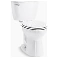 thumbnail image 1 of Kohler K-31621-0 1.28 GPF Elongated Chair Height Toilet, White - 2 Piece, 1 of 1