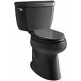 thumbnail image 1 of Kohler K-3658-7 1.28GPF Highline Classic Comfort 2 Piece Elongated Chair Height Toilet - Black, 1 of 2