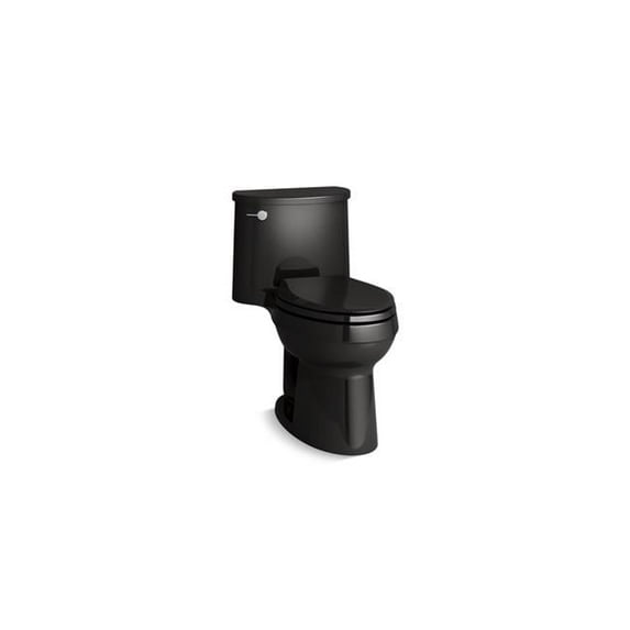 Kohler K-3946 Adair 1.28 Gpf One-Piece Elongated Comfort Height Toilet - Black