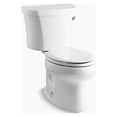 thumbnail image 1 of Kohler K-3948-RA-0 1.28GPF Wellworth 2 Piece Elongated Toilet with Right-Hand Trip Lever & 14 in. Rough-In - White, 1 of 1